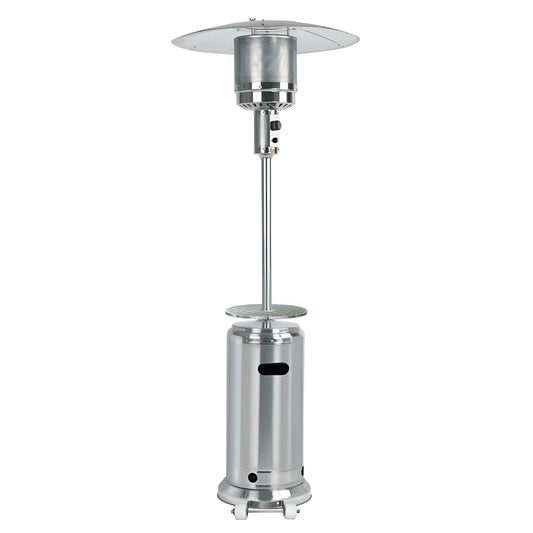 Patio Heater- 87'' Tall Stainless Steel Patio Heater with Table