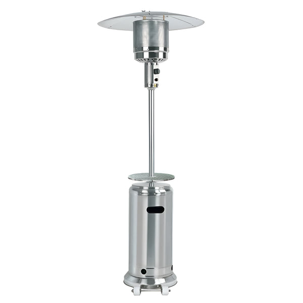 Patio Heater- 87'' Tall Stainless Steel Patio Heater with Table